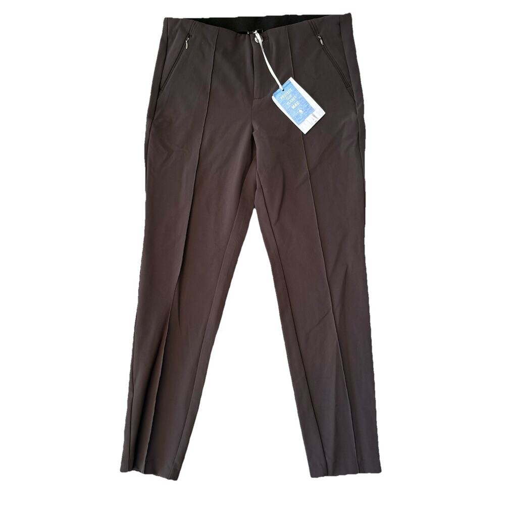 MAC ANNA ZIP WOMEN'S DRESS PANT Chocolate MADE IN GERMANY 38 US 28 MSRP: $255